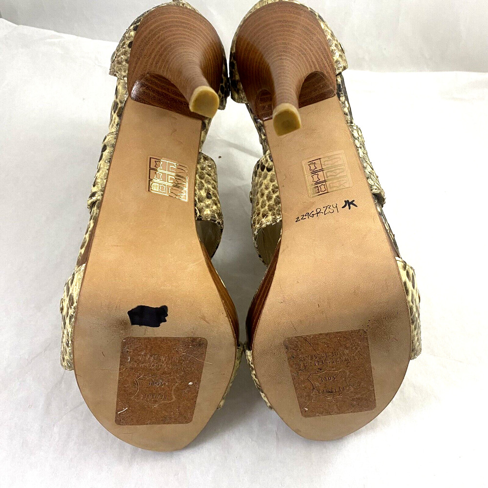 Stuart Weitzman Airforce Roccia Serpent Sandal Snake Python Platform Stu… - Picture 9 of 9